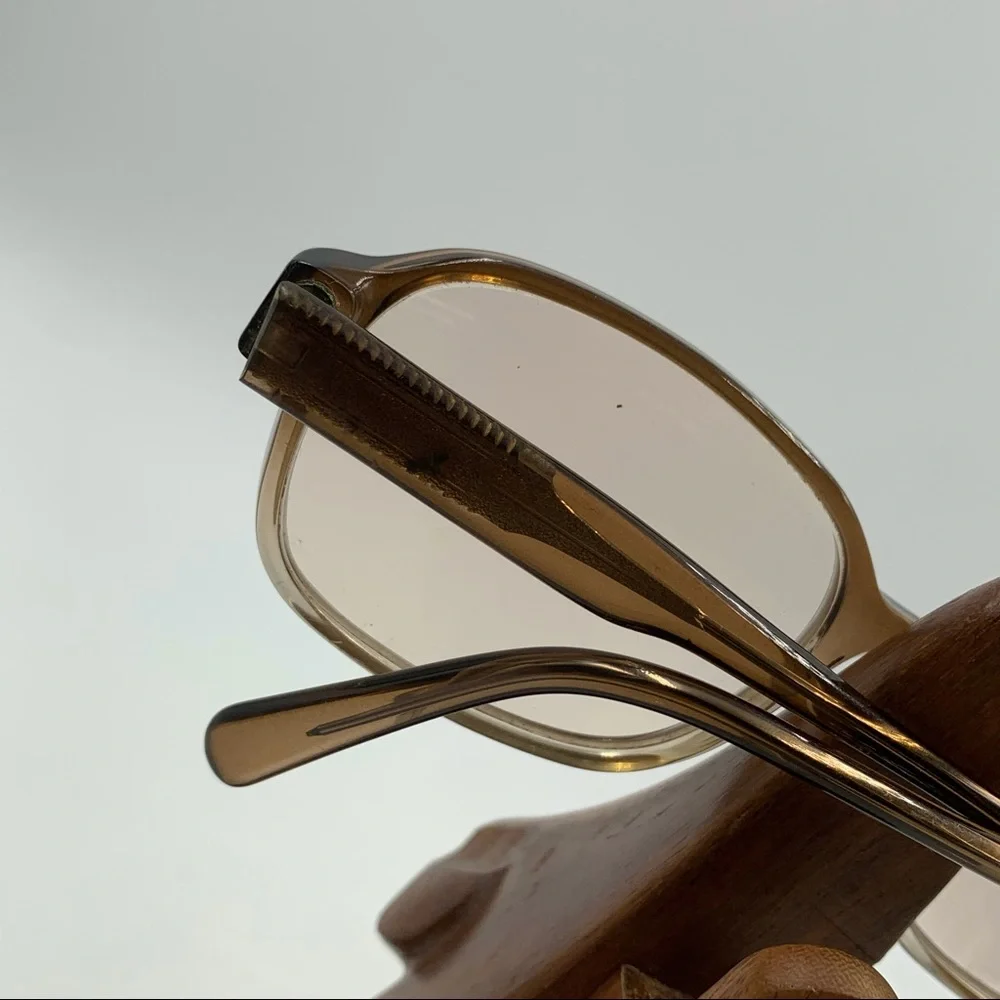 Vintage Safilo Elasta Brown Translucent Oval Frame